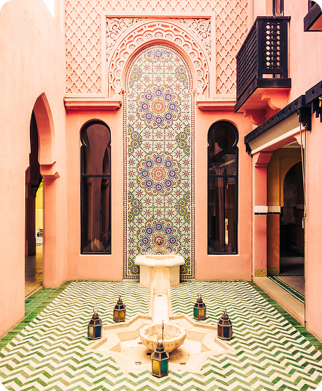 Paysage de destination pour Maroc